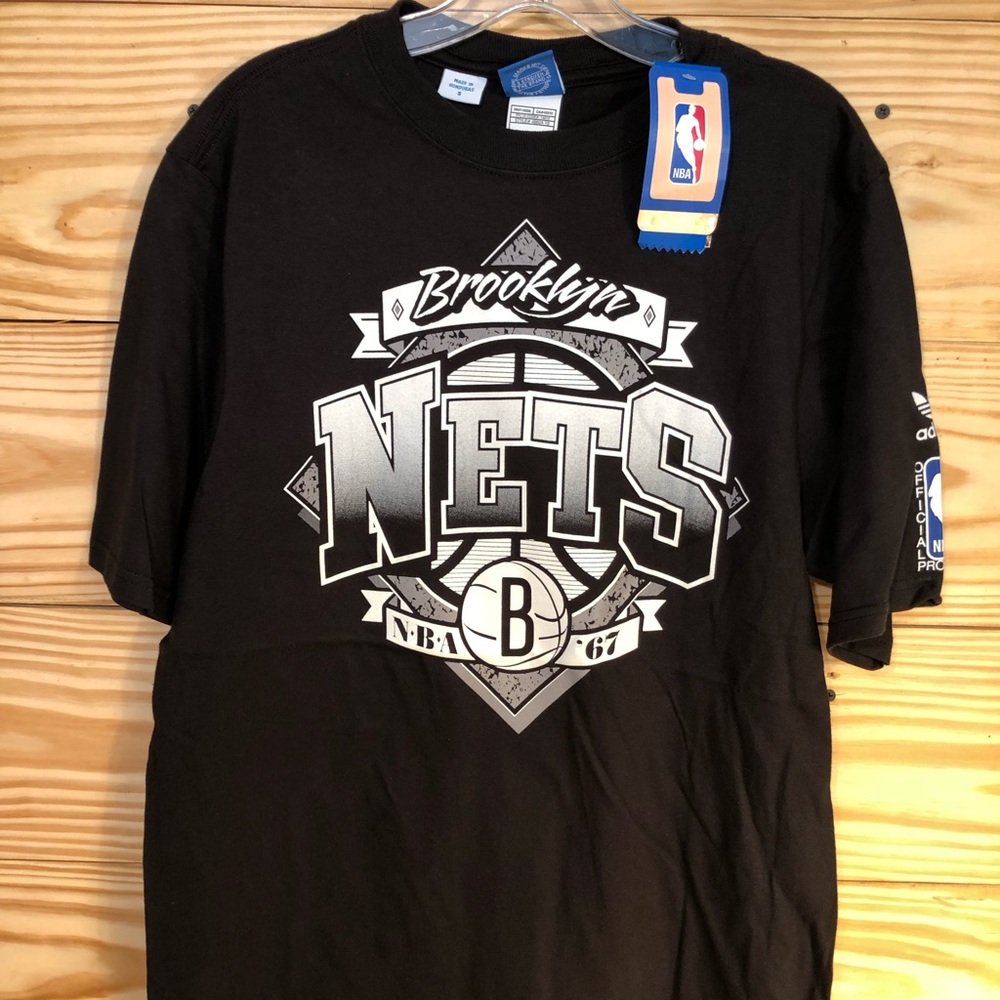 BROOKLYN NETS NBA ADIDAS T SHIRT BASKETBALL NWT